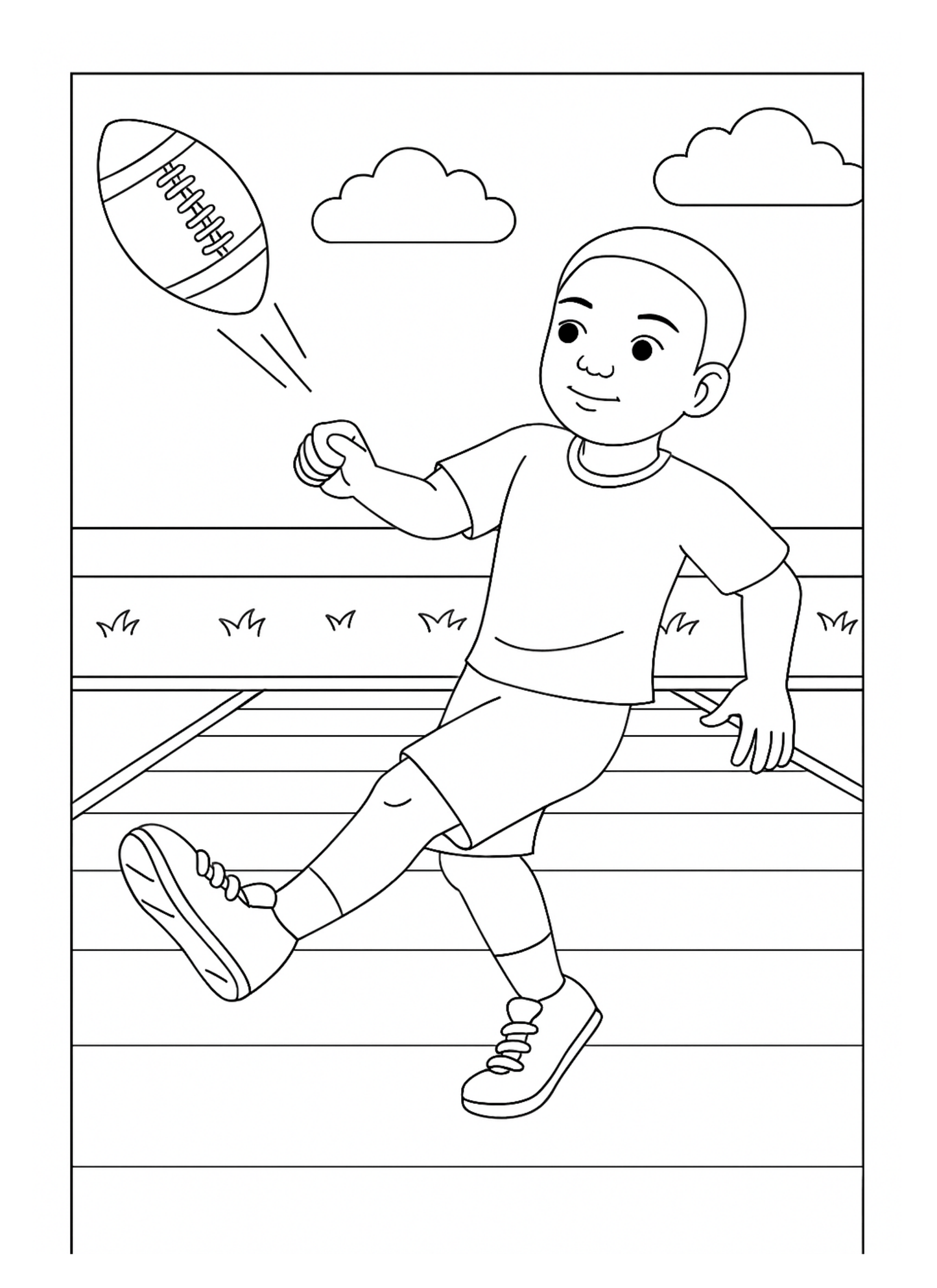 DJ’s Football Fun Coloring Book (Available on Amazon)