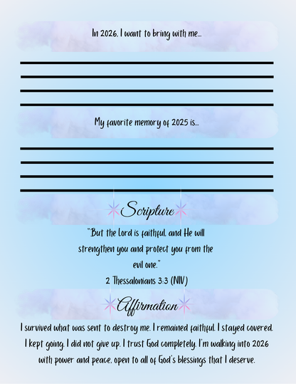 2025–2026 Monthly Planner: Includes Calendar|Bill Tracker|Notes|Goals|Reflections (Available on Amazon)